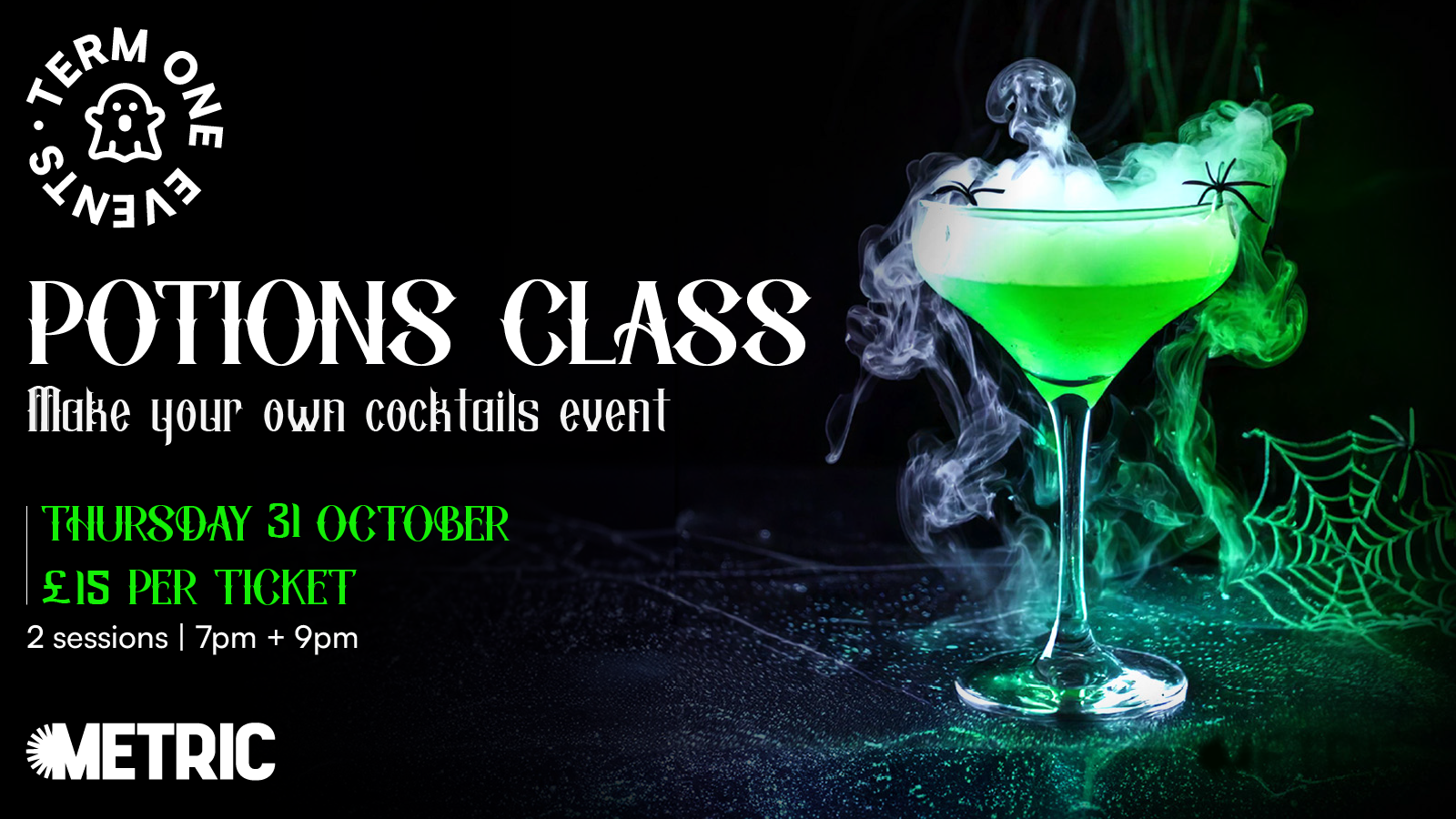 Potions Class | Make Your Own Cocktails – Halloween Special