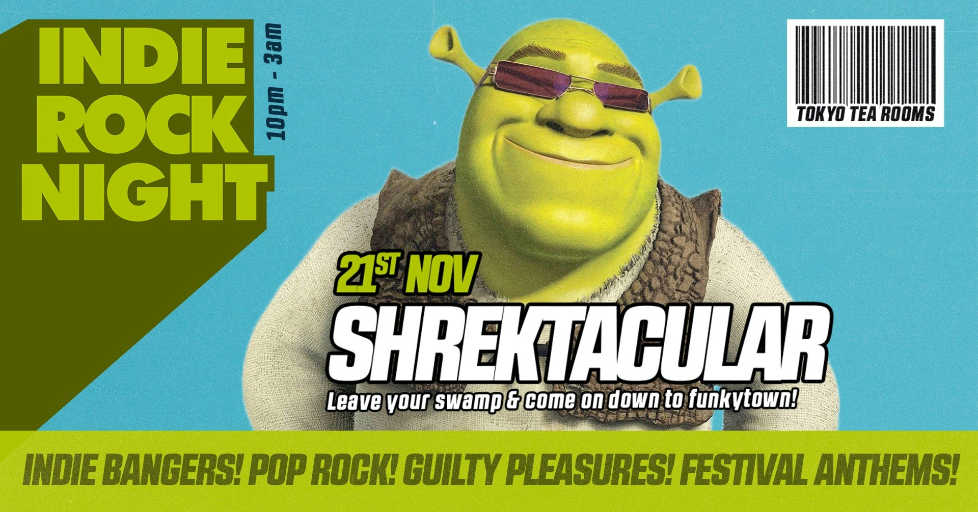 Indie Rock Night ∙ SHREKTACULAR