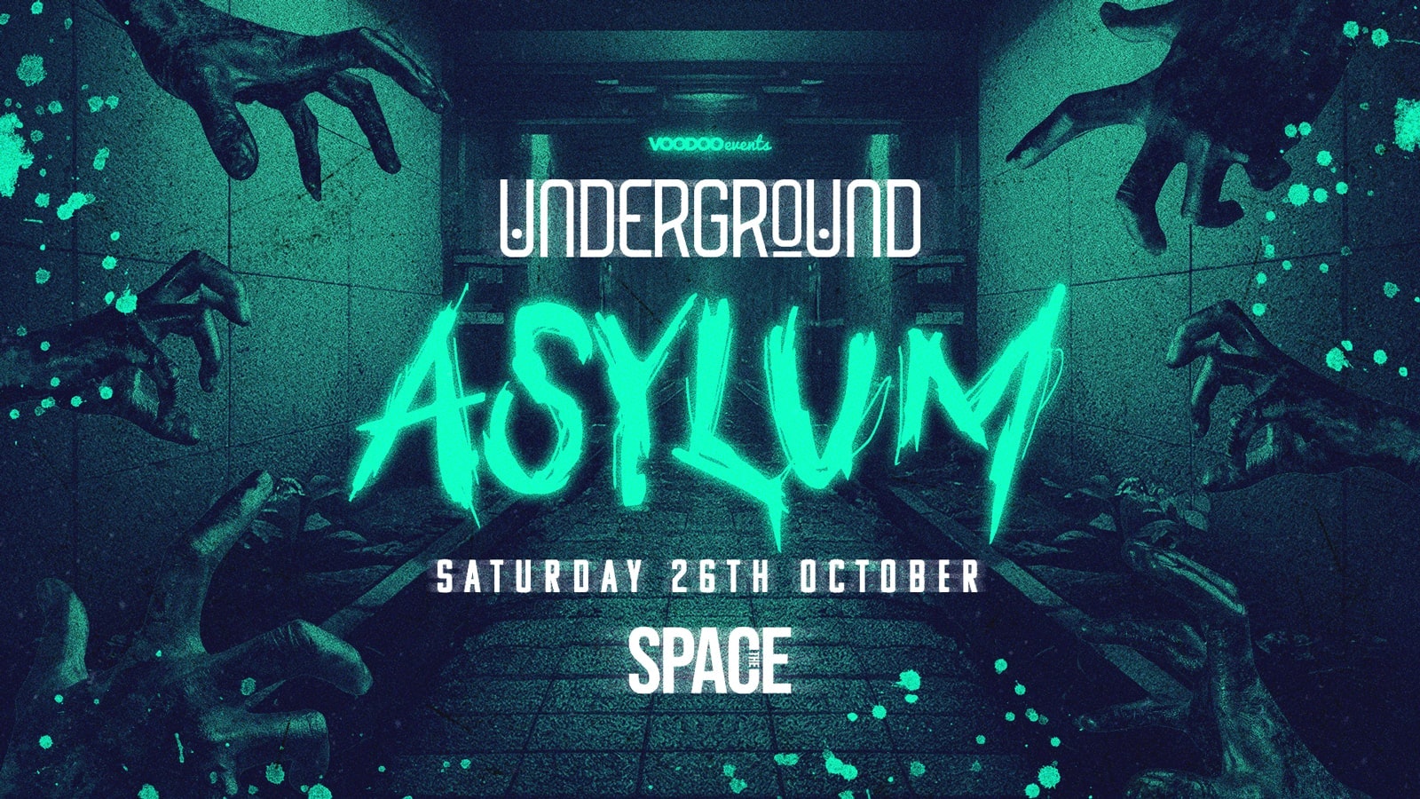 Underground Saturdays THE ASYLUM Halloween Special at Space Leeds – 26th October