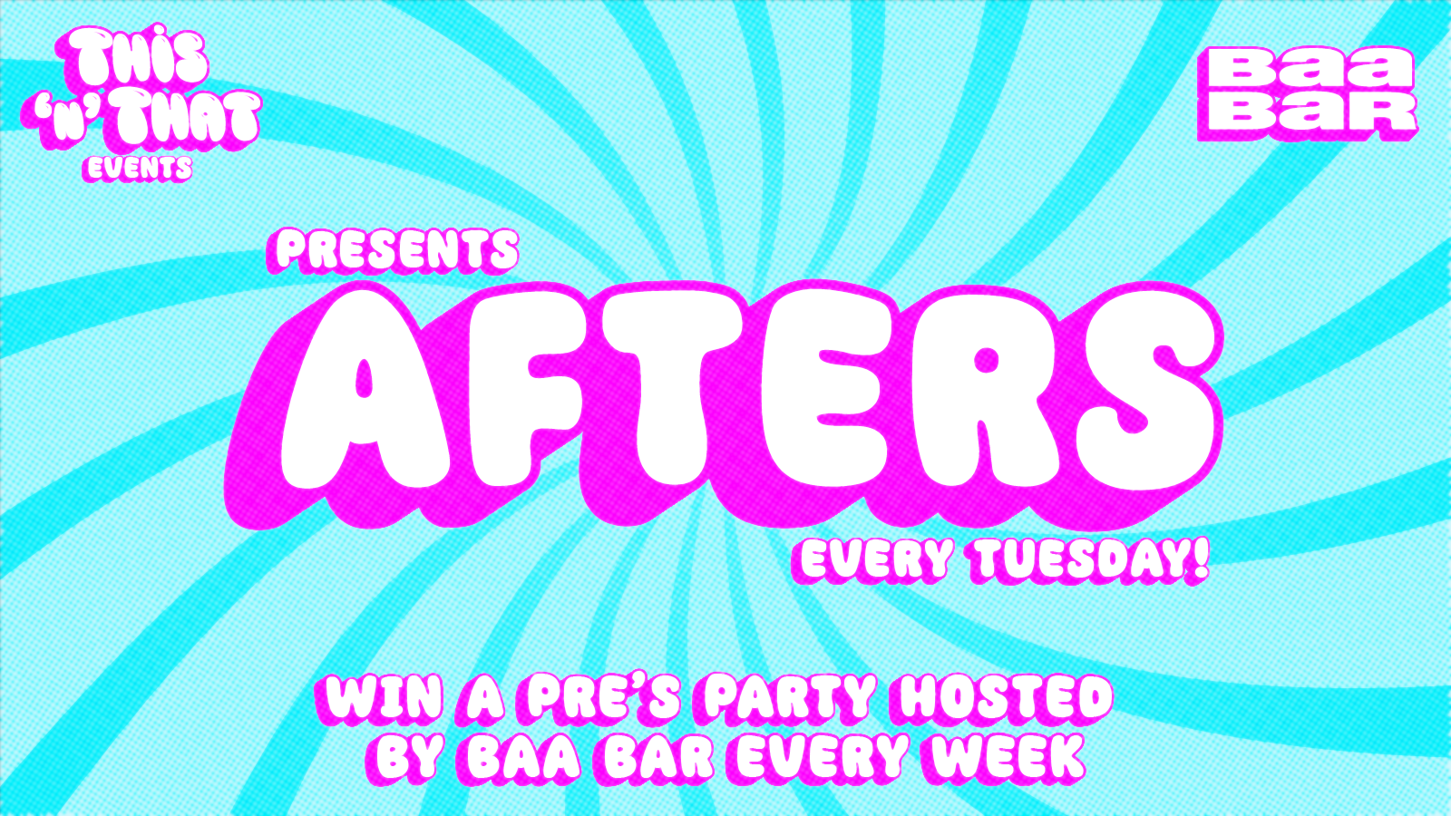 Afters: Tuesday 8th October – 50% off drinks