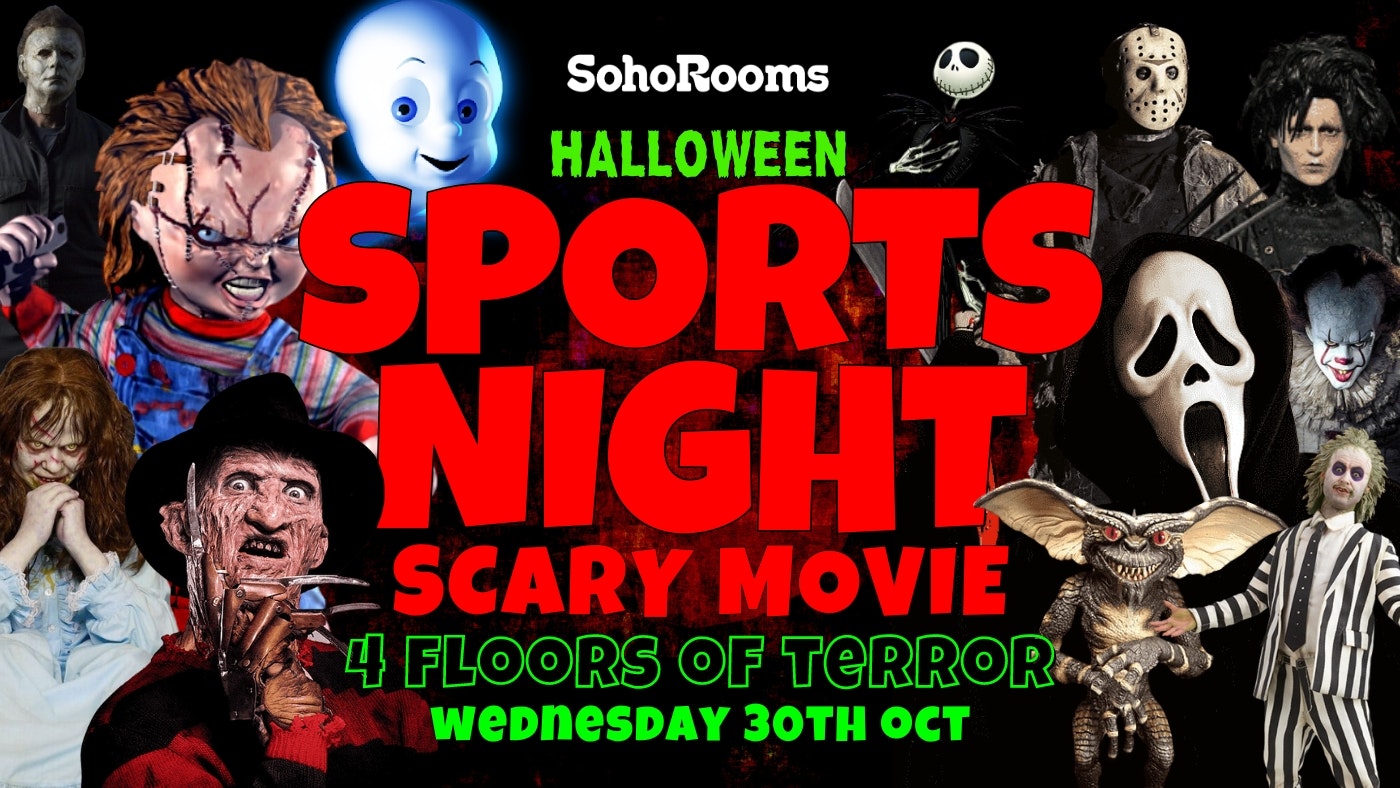 Soho Halloween Sports Night | 30th Oct | Soho Rooms Newcastle