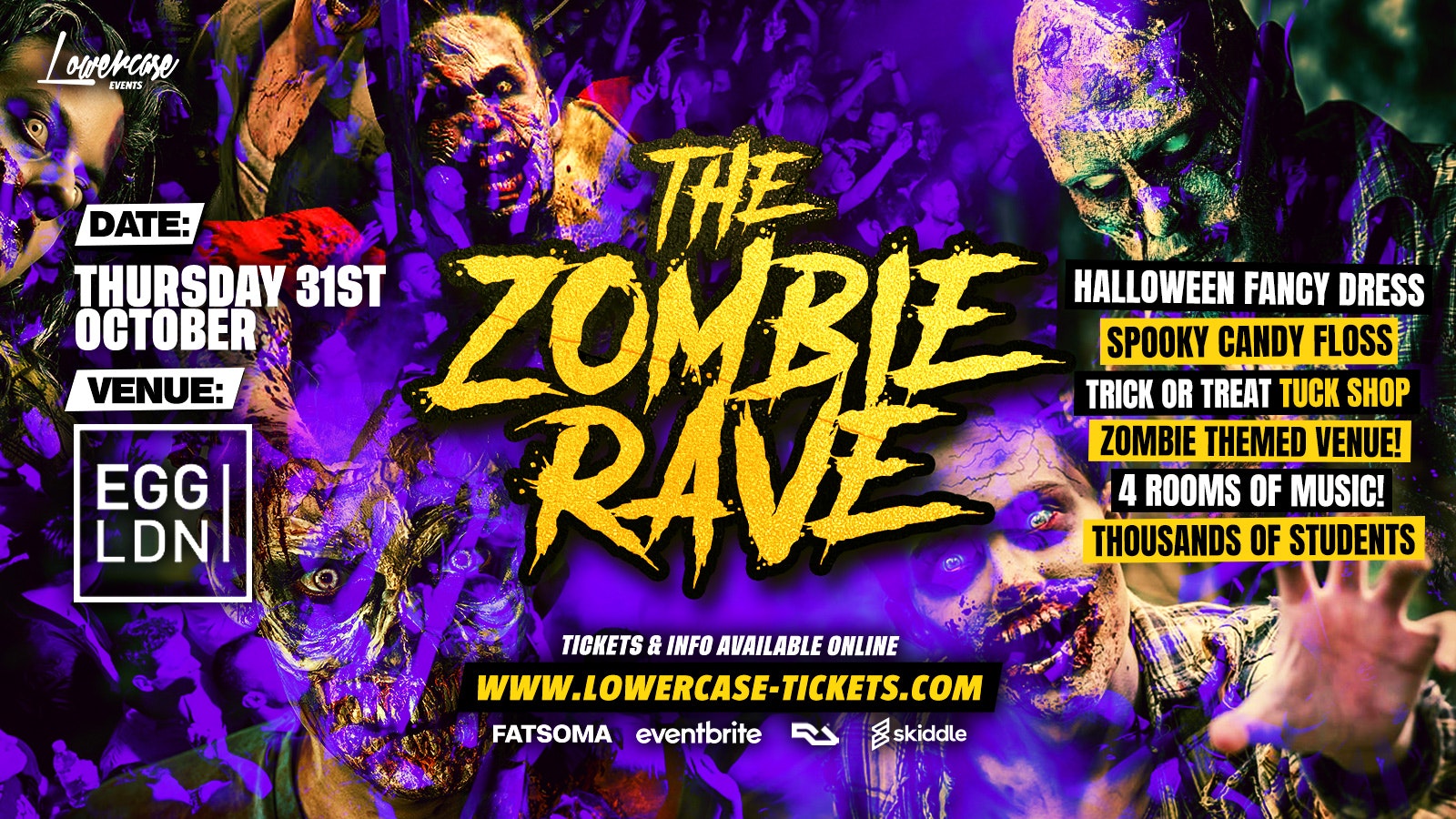 HALLOWEEN 2024 AT EGG LONDON! THE ZOMBIE RAVE ALL NIGHTER!