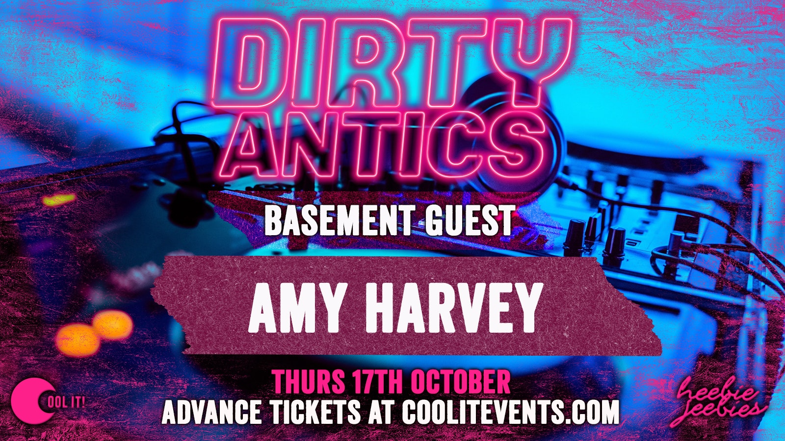 Dirty Antics Thursdays – £3.50 Doubles All Night – Basement Guest AMY HARVEY