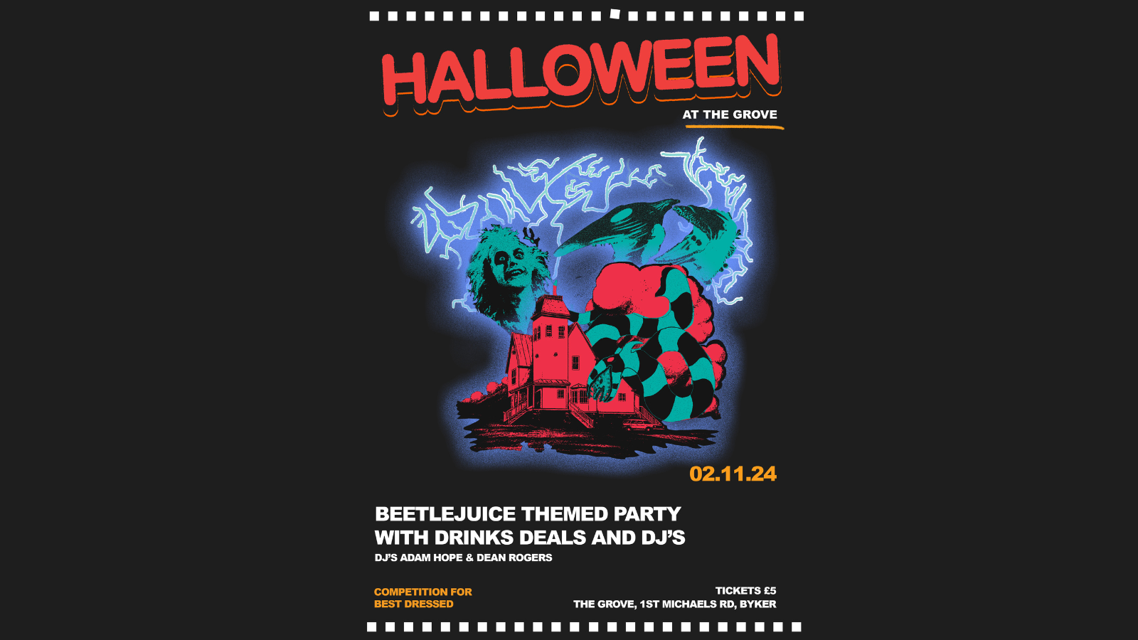 BEETLEJUICE HALLOWEEN PARTY