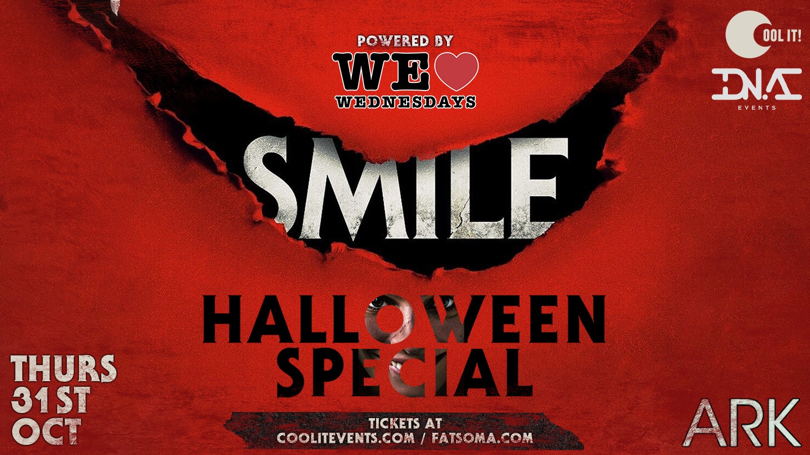 ×͜×   S M I L E   ×͜× – ⛔️ SOLD OUT ⛔️ MANCHESTER’S BIGGEST HALLOWEEN EVENT 🎃 – Powered by We ❤️ Wednesdays