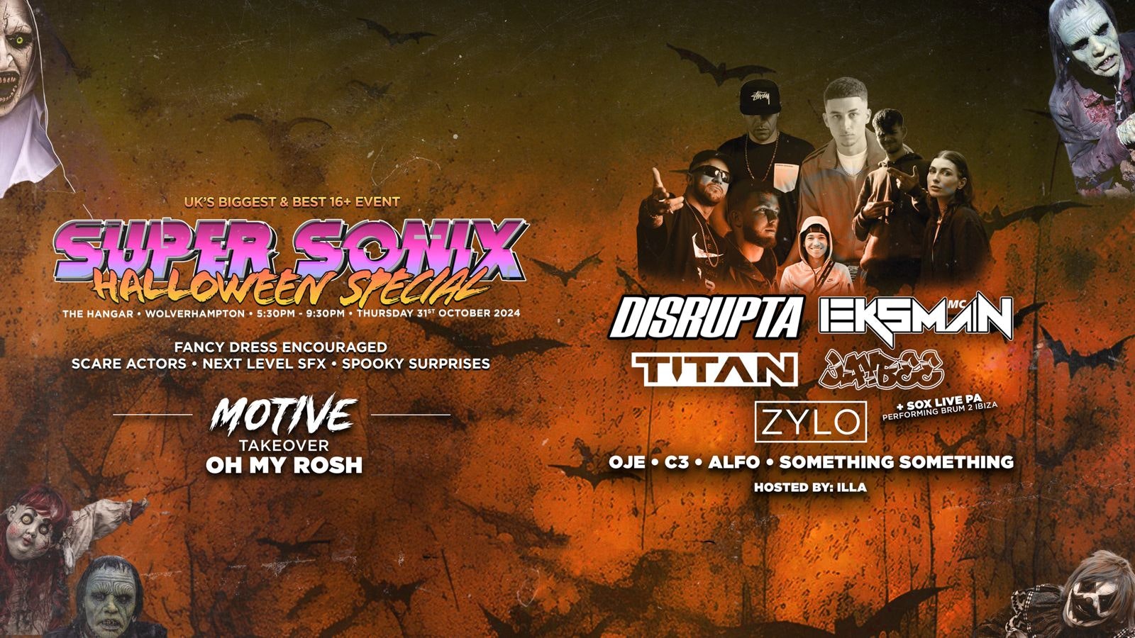 Super Sonix 16+ Halloween Special