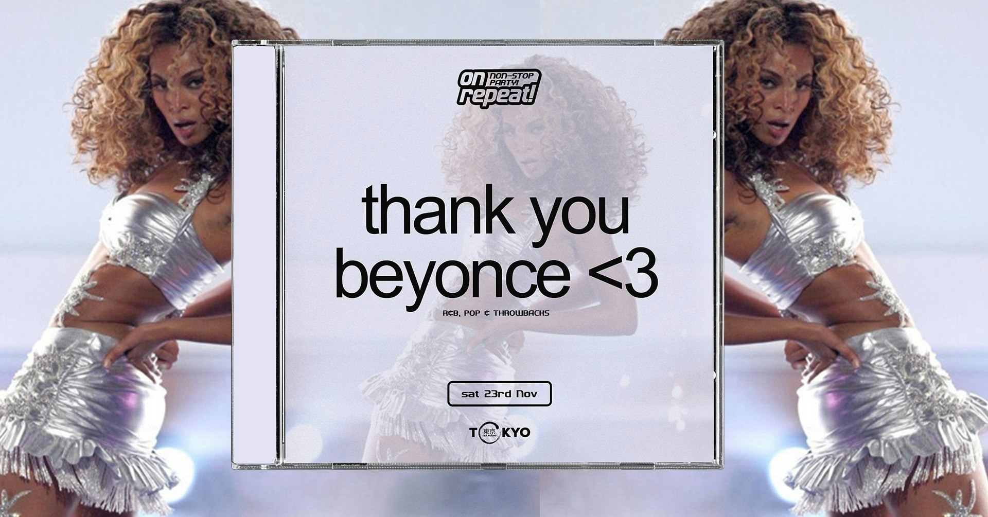 on repeat! ∙ THANK YOU, BEYONCE *21 £7 TICKETS LEFT*