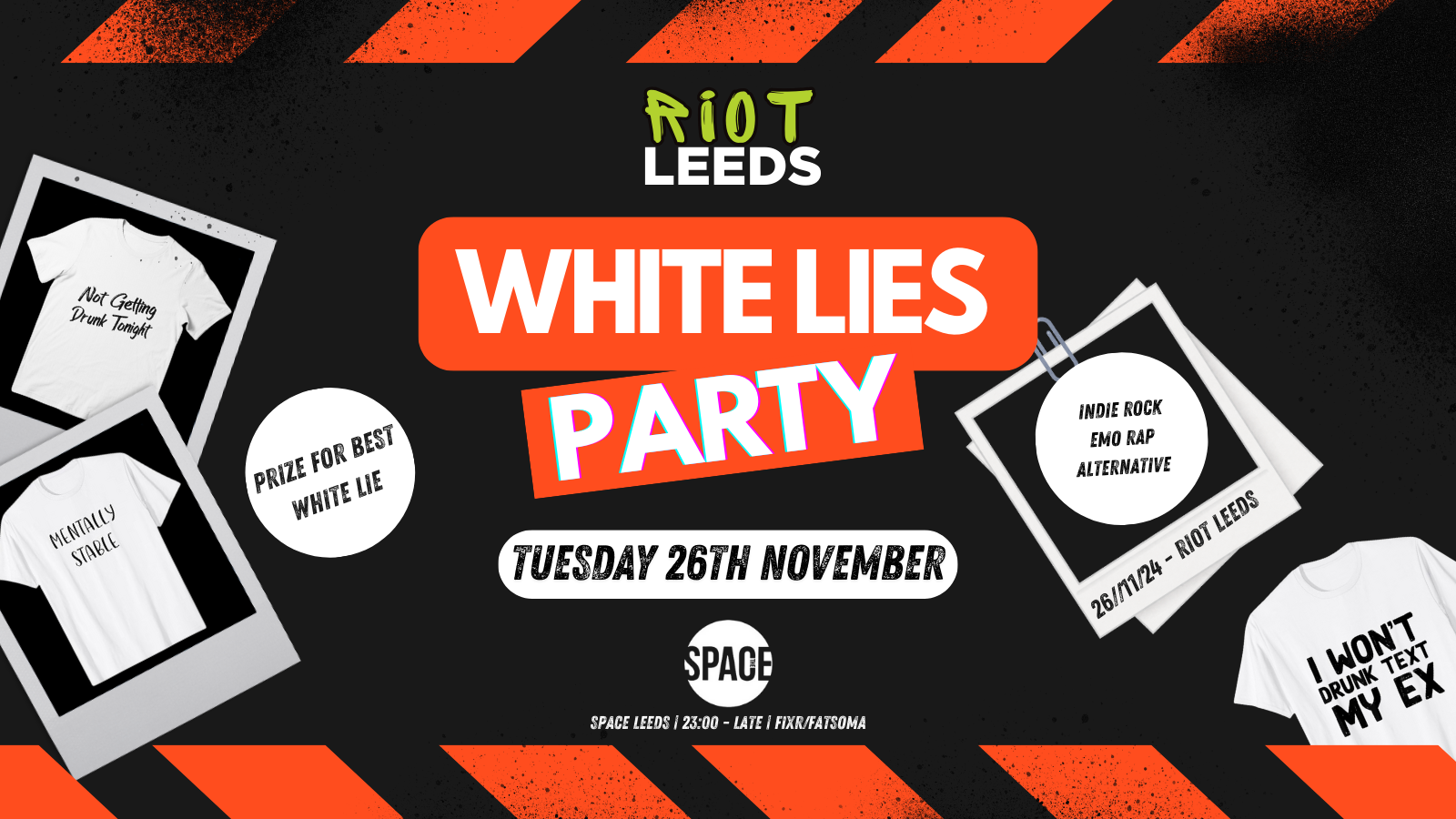 WHITE LIES PARTY – INDIE ROCK/ALT/EMO RAP