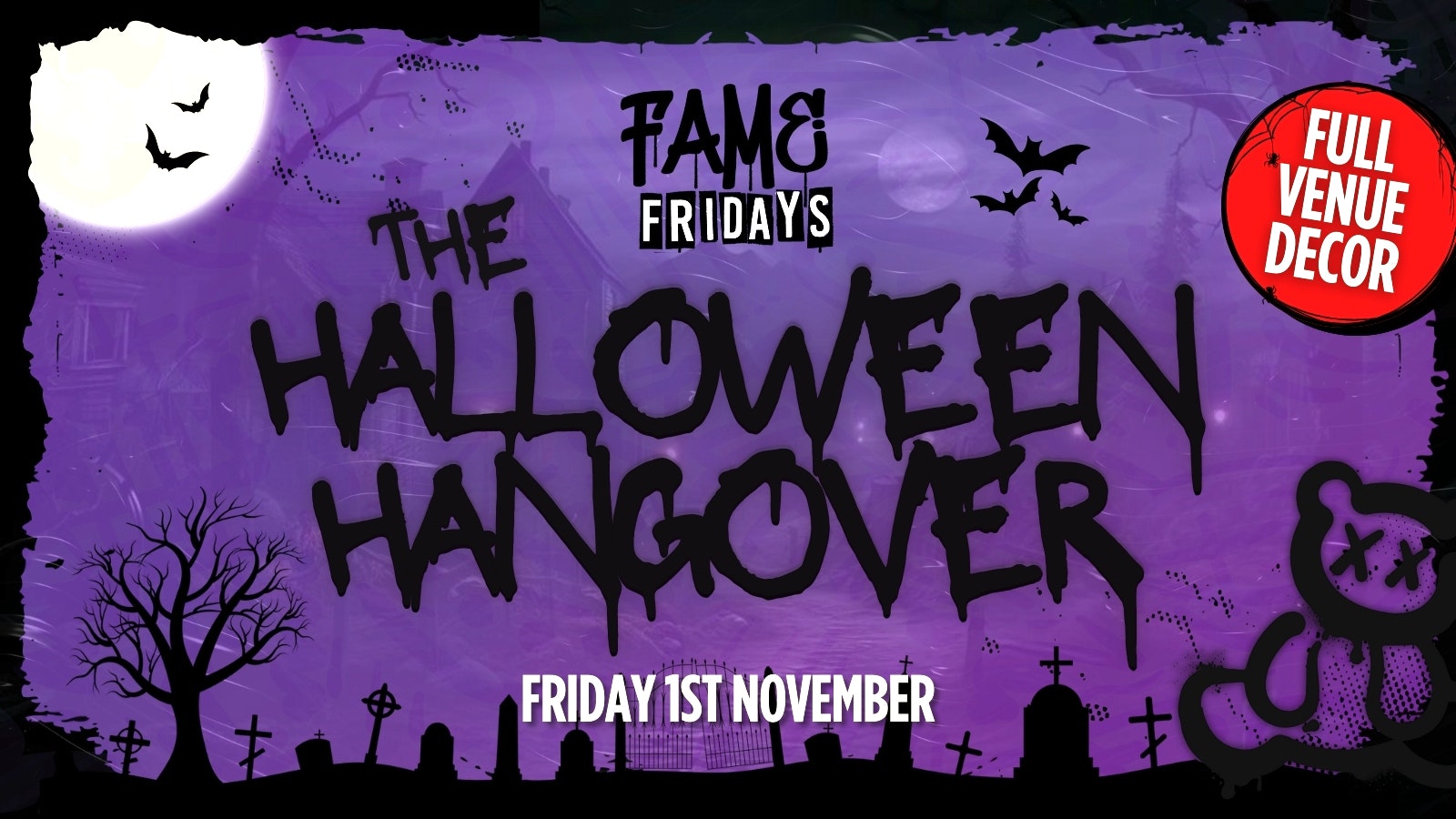 SOBAR FAME FRIDAY – THE HALLOWEEN HANGOVER [1ST NOV]