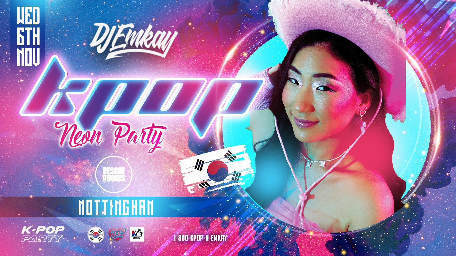 Nottingham KPOP NEON PARTY with DJ EMKAY | Wednesday 6th November