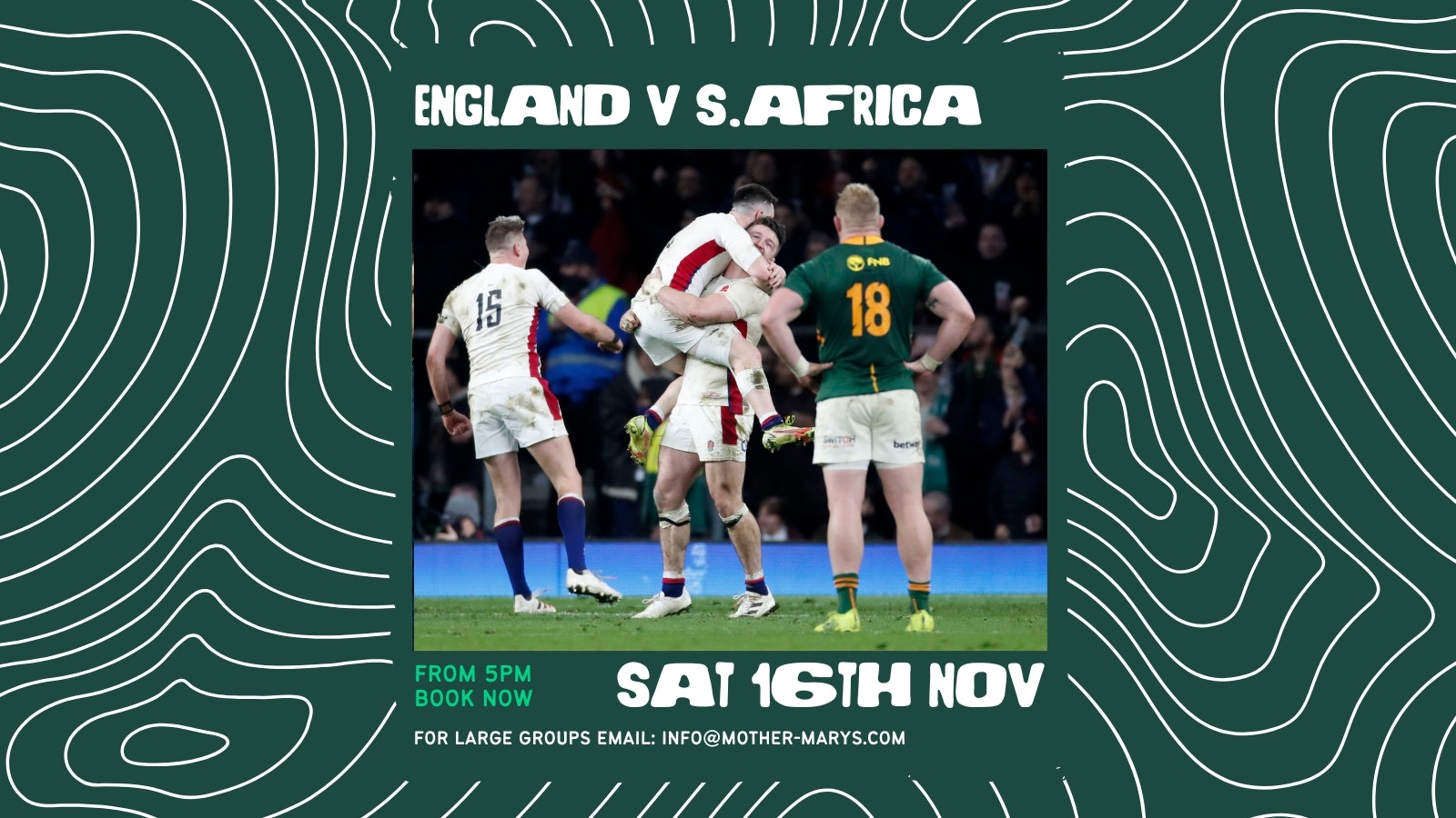 ENGLAND V SOUTH AFRICA (Int. Rugby)