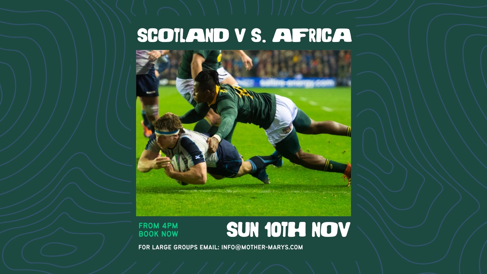 SCOTLAND V SOUTH AFRICA (Int. Rugby)