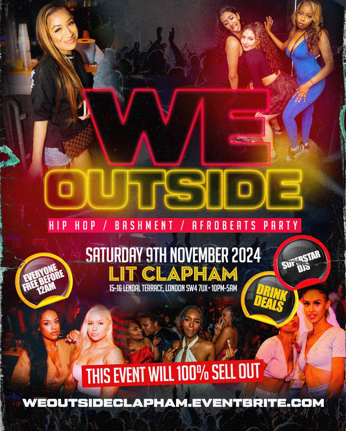 We Outside Hip Hop, Afrobeats, Bashment Halloween Party - Everyone Free ...