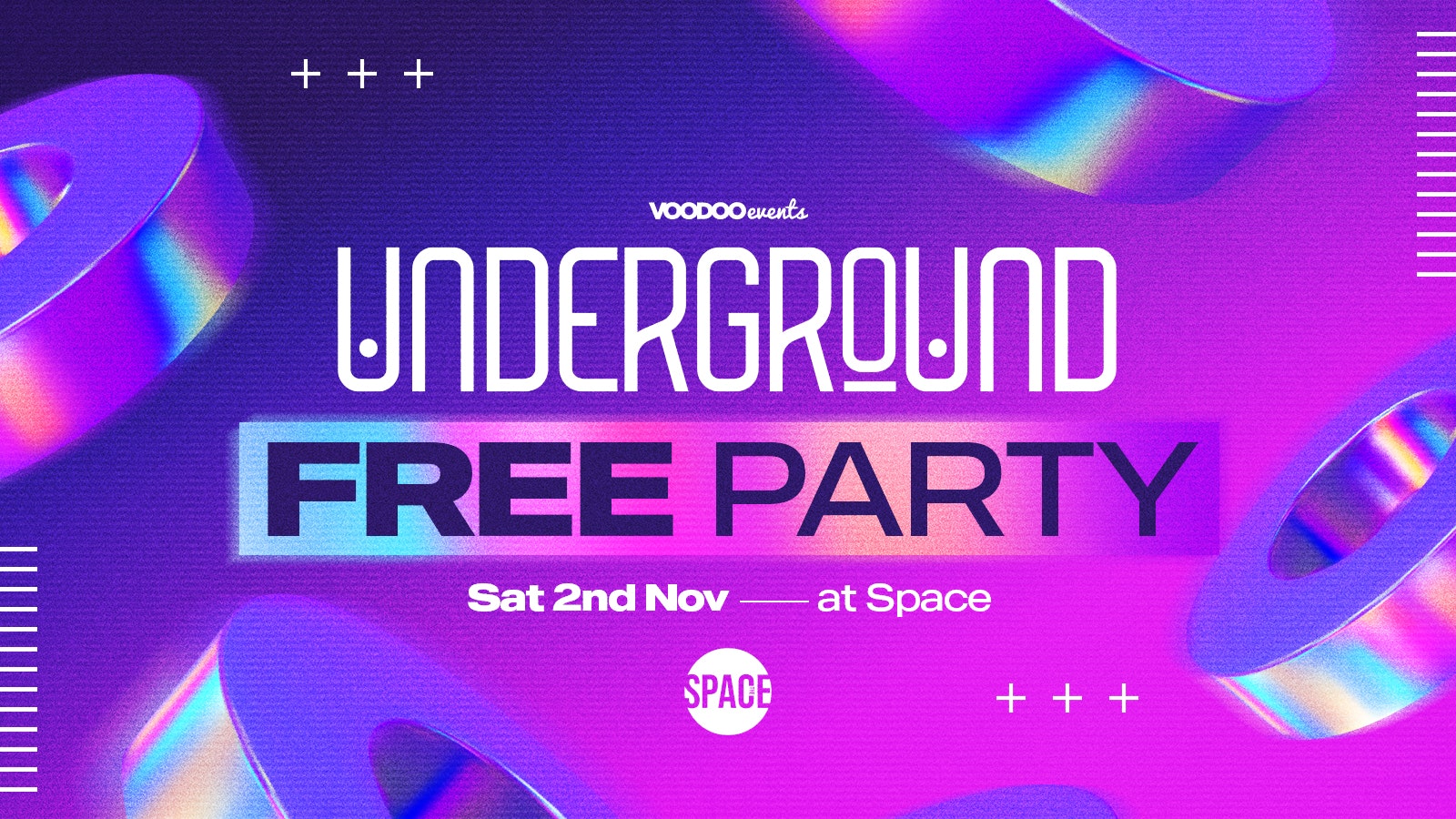 Underground Saturdays at Space Leeds – 2nd November – Free Party