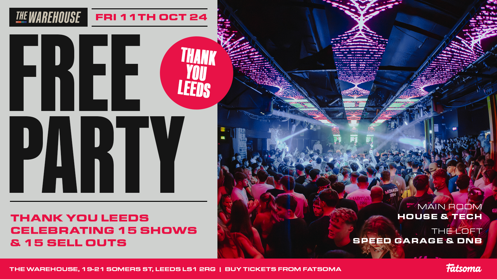 FREE PARTY – THE WAREHOUSE