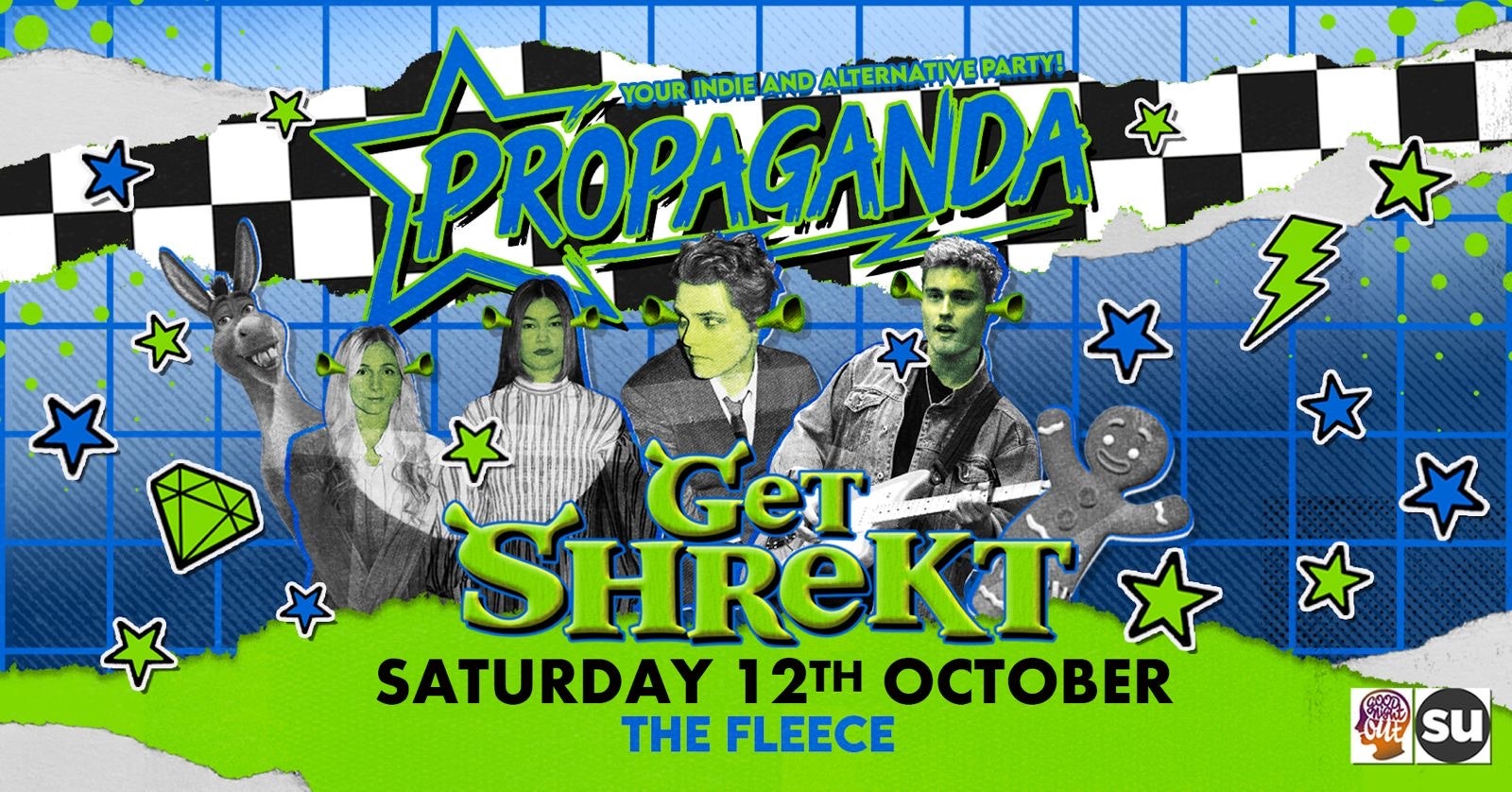 Propaganda Bristol – Get Shrekt – Your Indie & Alternative Party at The Fleece!