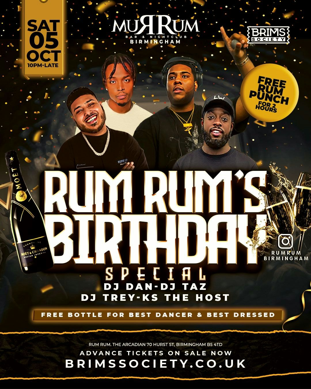 RumRums Birthday Special🥳🔥| FREE RUM PUNCH 10-12| DJS ON ROTATION😱