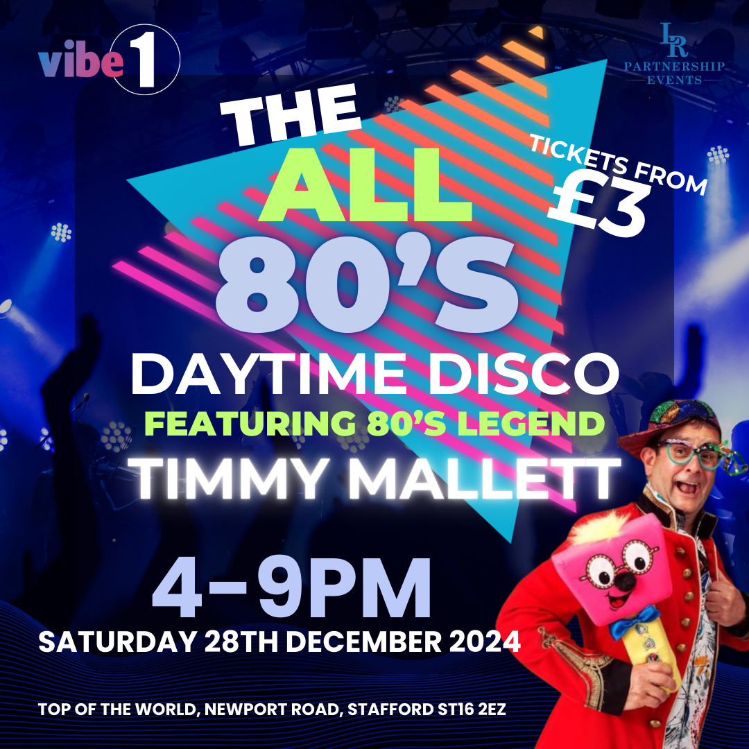 ALL 80’s Featuring 80’s legend Timmy Mallett