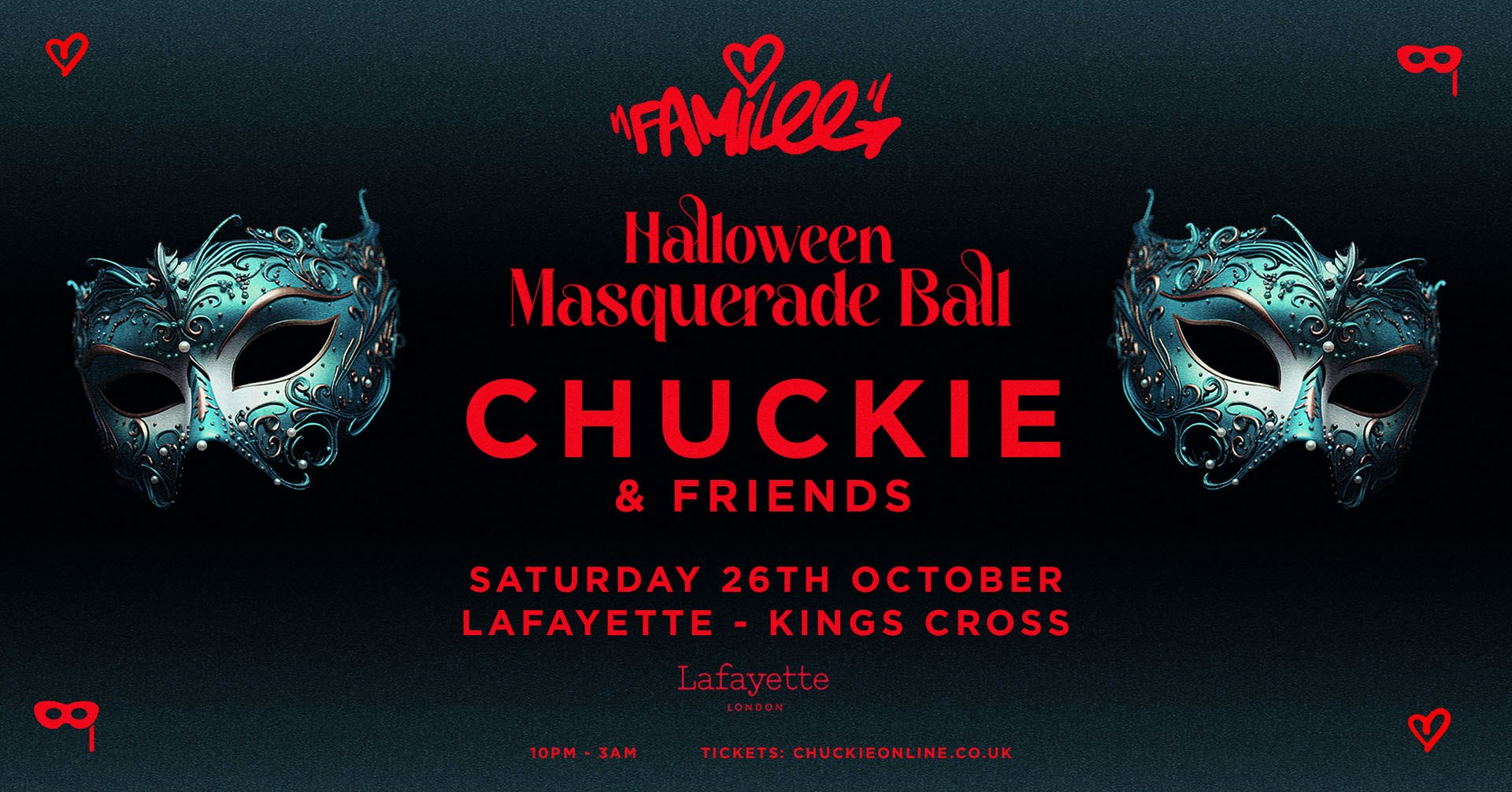 Chuckie Online presents FAMILEE Halloween Masquerade Ball