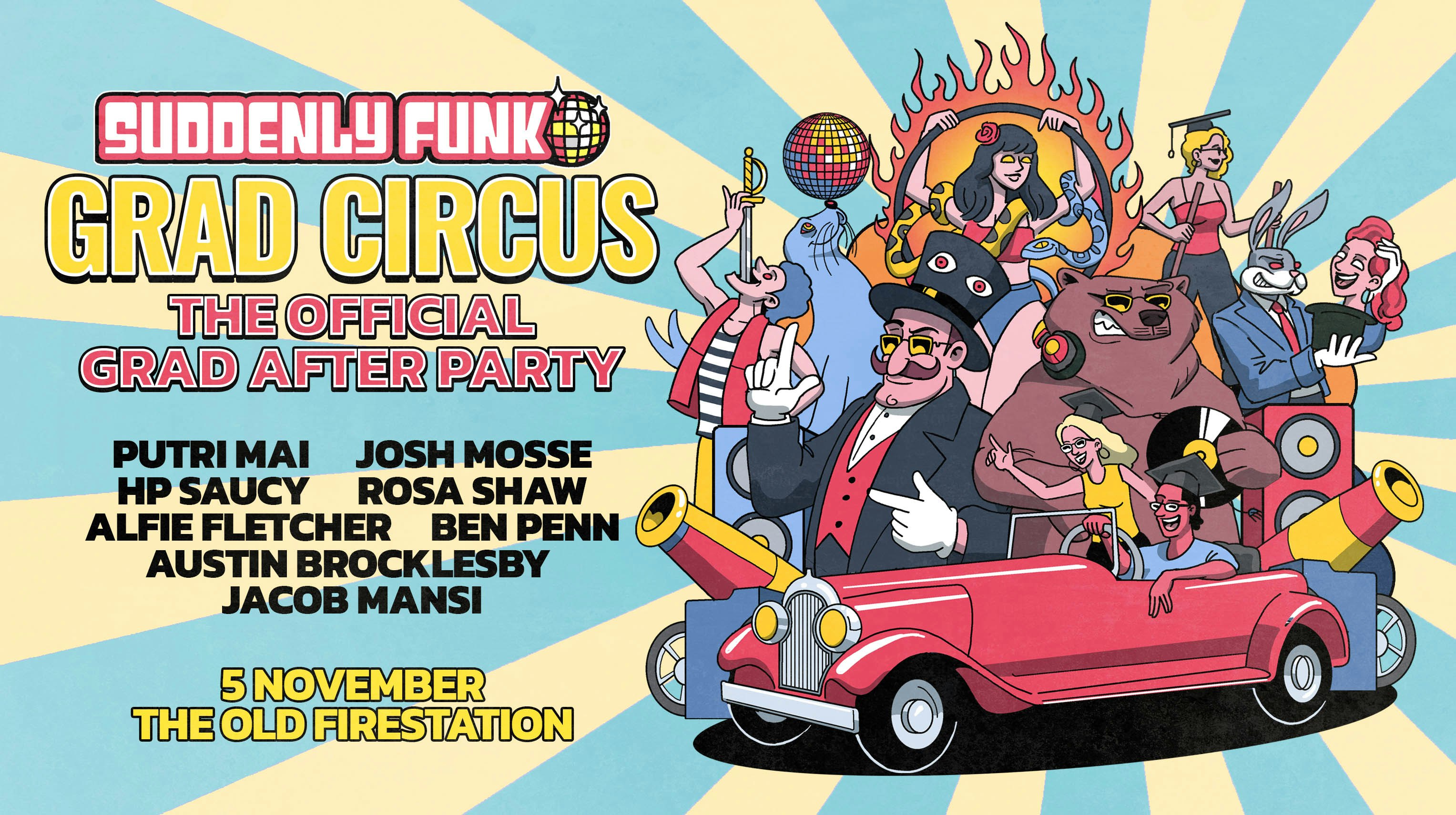 Suddenly Funk presents Grad Circus (BU Official Graduation After Party)