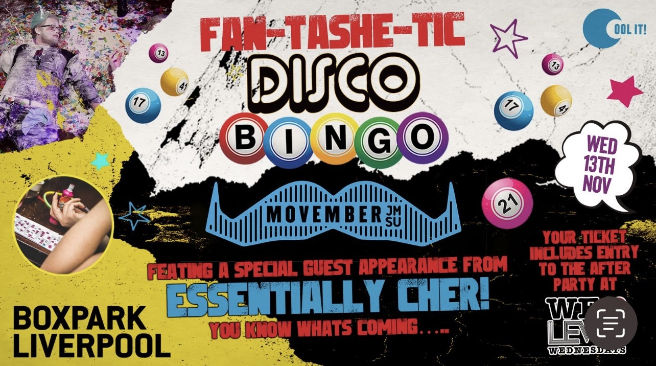 DISCO BINGO – FAN-TASHE-TIC : Movember Special!