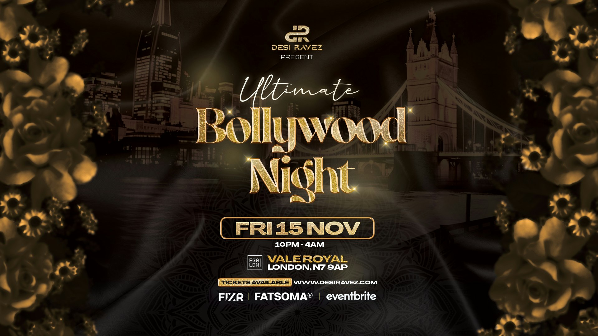 Ultimate Bollywood Night – Friday 15th November @EGG LDN