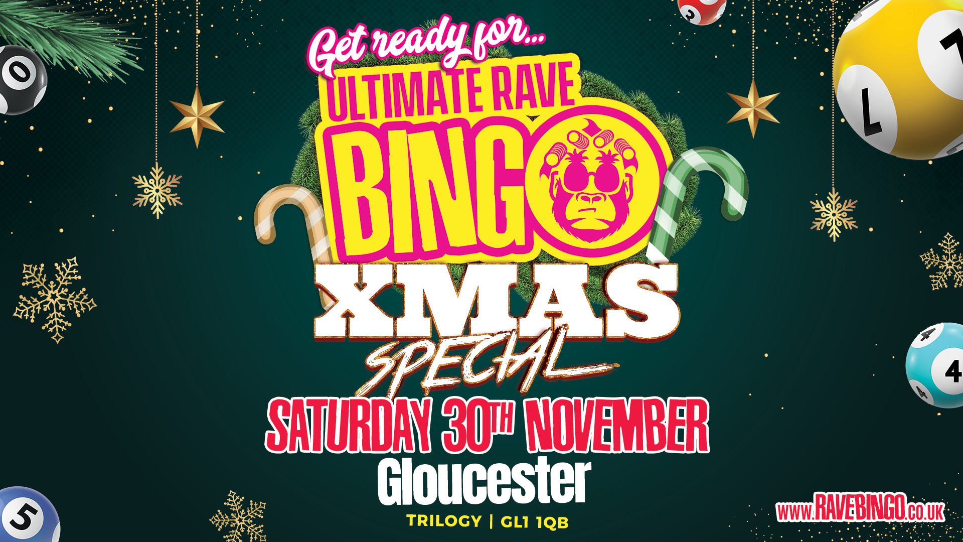 Ultimate Rave Bingo // Gloucester // Saturday 30th November