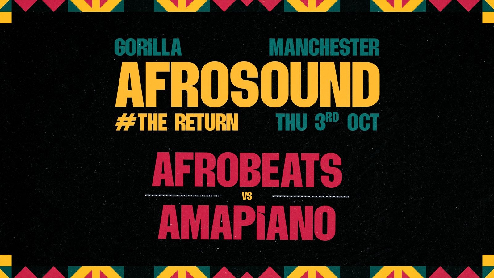 TONIGHT! 💚 AfroSound x JSB Events 🌍 // EVERY OTHER THURSDAY AT GORILLA