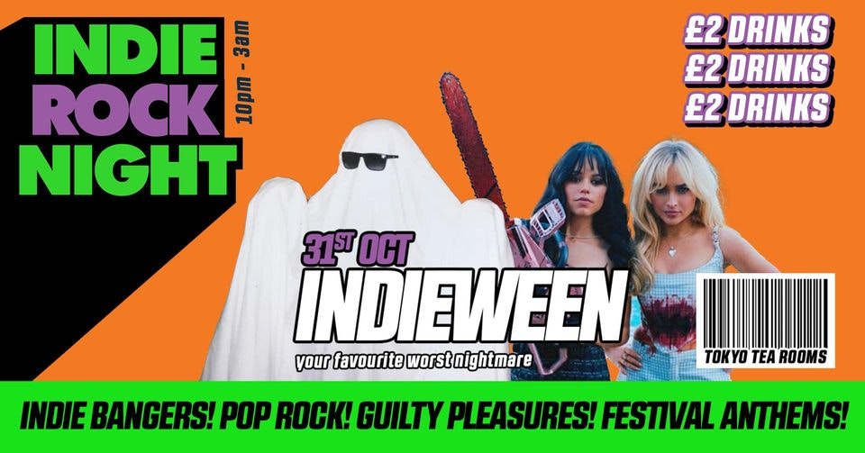 Indie Rock Night ∙ INDIEWEEN (Halloween special) *SOLD OUT! SIGNUP TO BE FIRST IN LINE IF TICKETS BECOME AVAILABLE*