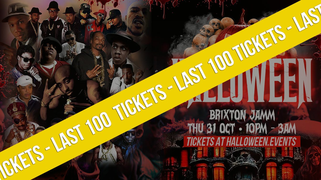 The London Hip Hip Halloween at Brixton Jamm 2024 // Last 100 Tickets