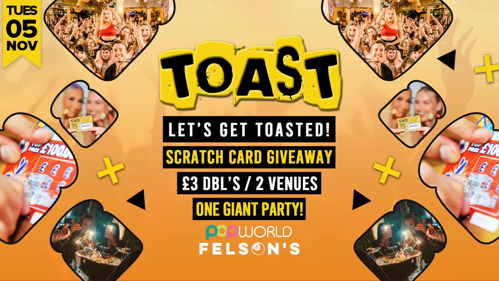 Toast • Scratch Card Giveaway • Popworld & Felsons