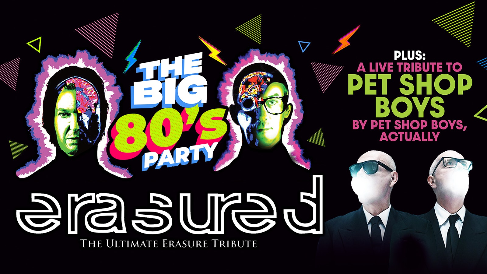 BIG 80s PARTY LIVE starring ERASURED + Pet Shop Boys, Actually