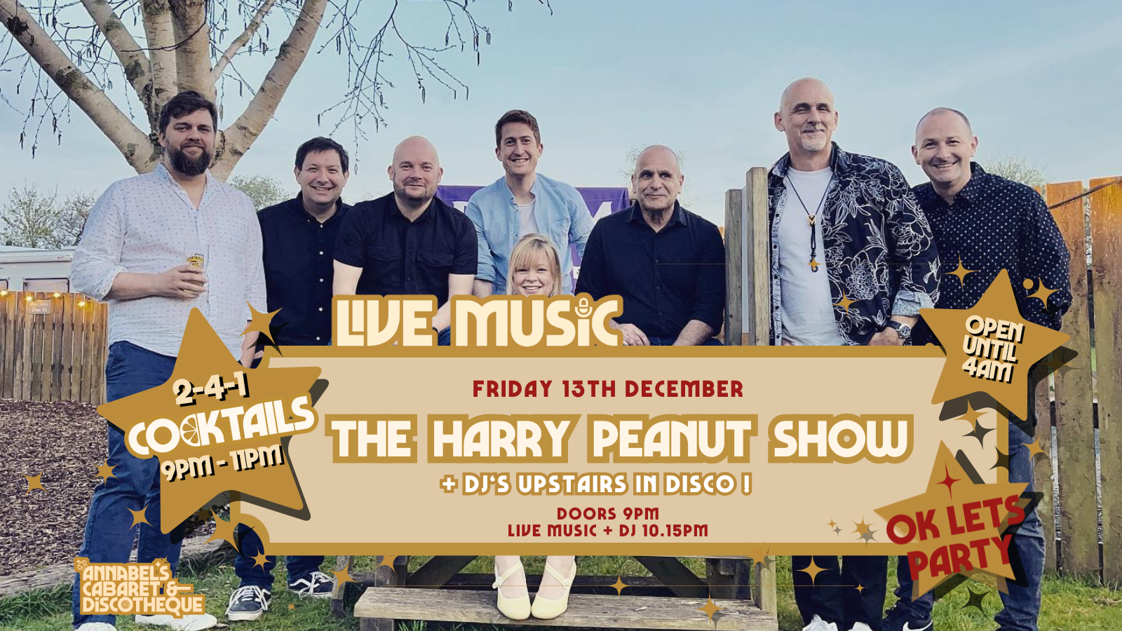 Live Music: THE HARRY PEANUT SHOW // Annabel’s Cabaret & Discotheque