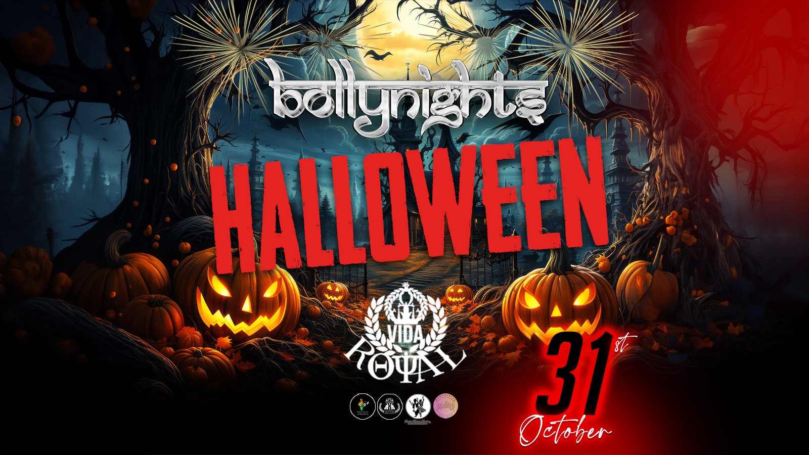 Bollynights Manchester – Halloween Party 🎃 | Thursday 31st October | Royal Vida