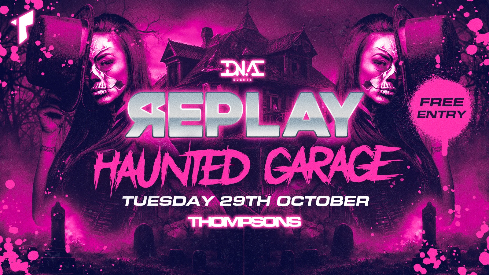 Replay Tuesdays at Thompsons – The Haunted Garage 👻