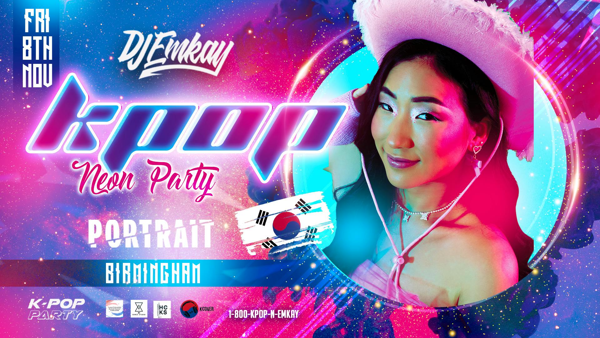Birmingham KPOP NEON PARTY with DJ EMKAY | Friday 8th November