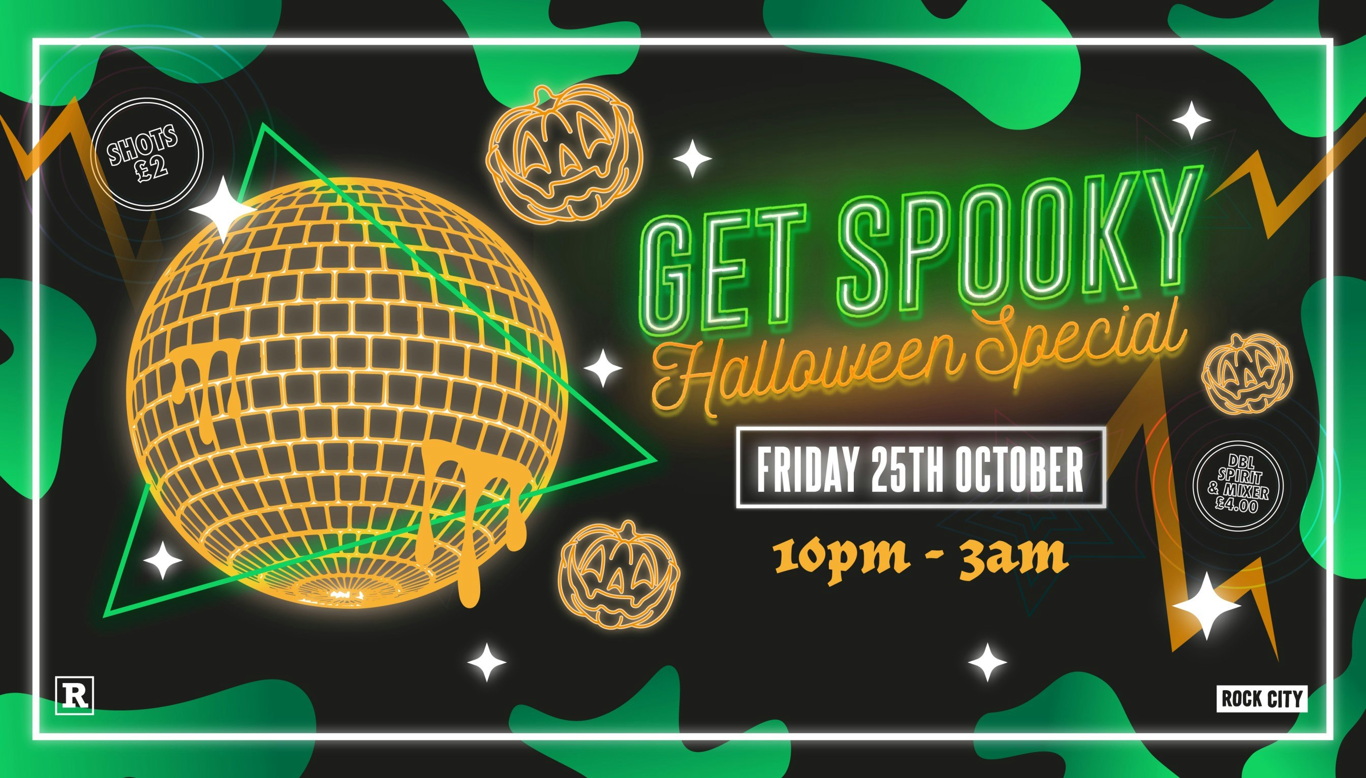 Get Lucky – Get Spooky Halloween Special – Nottingham’s Biggest Friday Night – 25/10/24