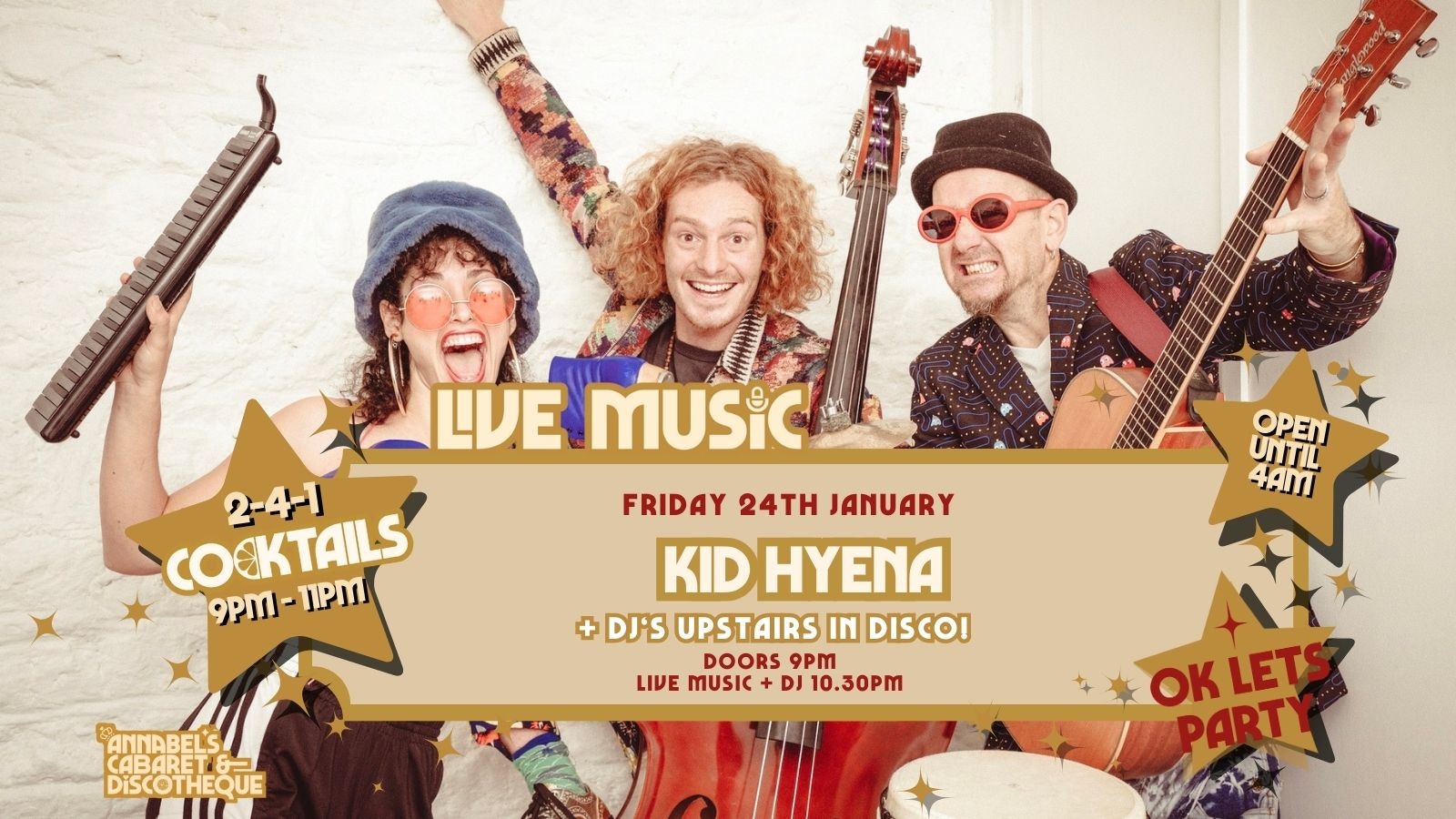 Live Music: KID HYENA // Annabel’s Cabaret & Discotheque