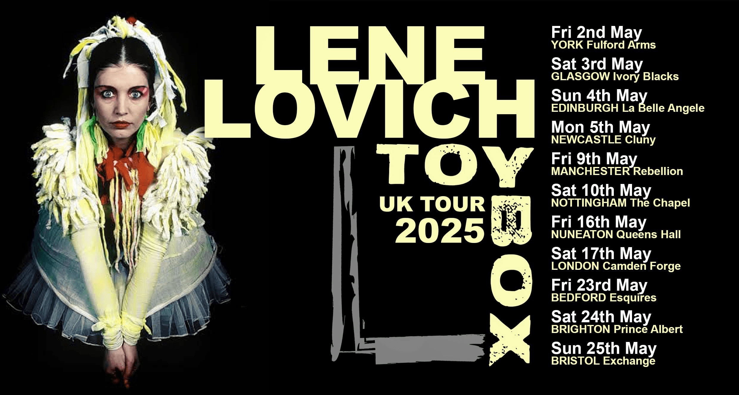 LENE LOVICH Toy Box 2025 UK Tour