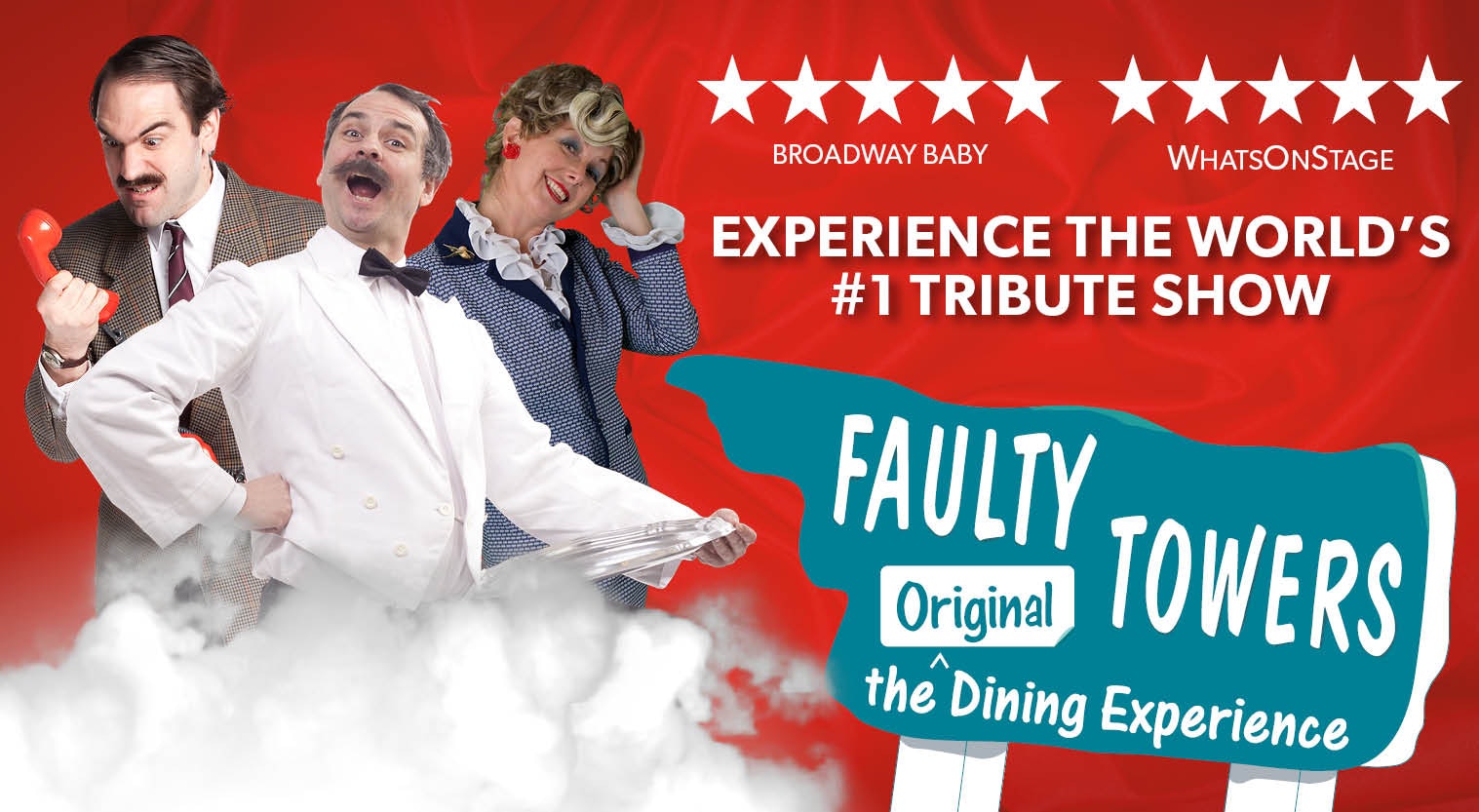 🚨 JUST ADDED! Faulty Towers The Dining Experience at 6pm ⭐️⭐️⭐️⭐️⭐️