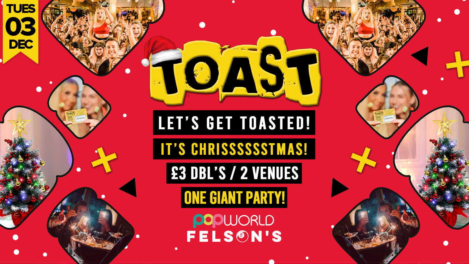 Toast • Spin To Win BIG Prizes • Popworld & Felsons