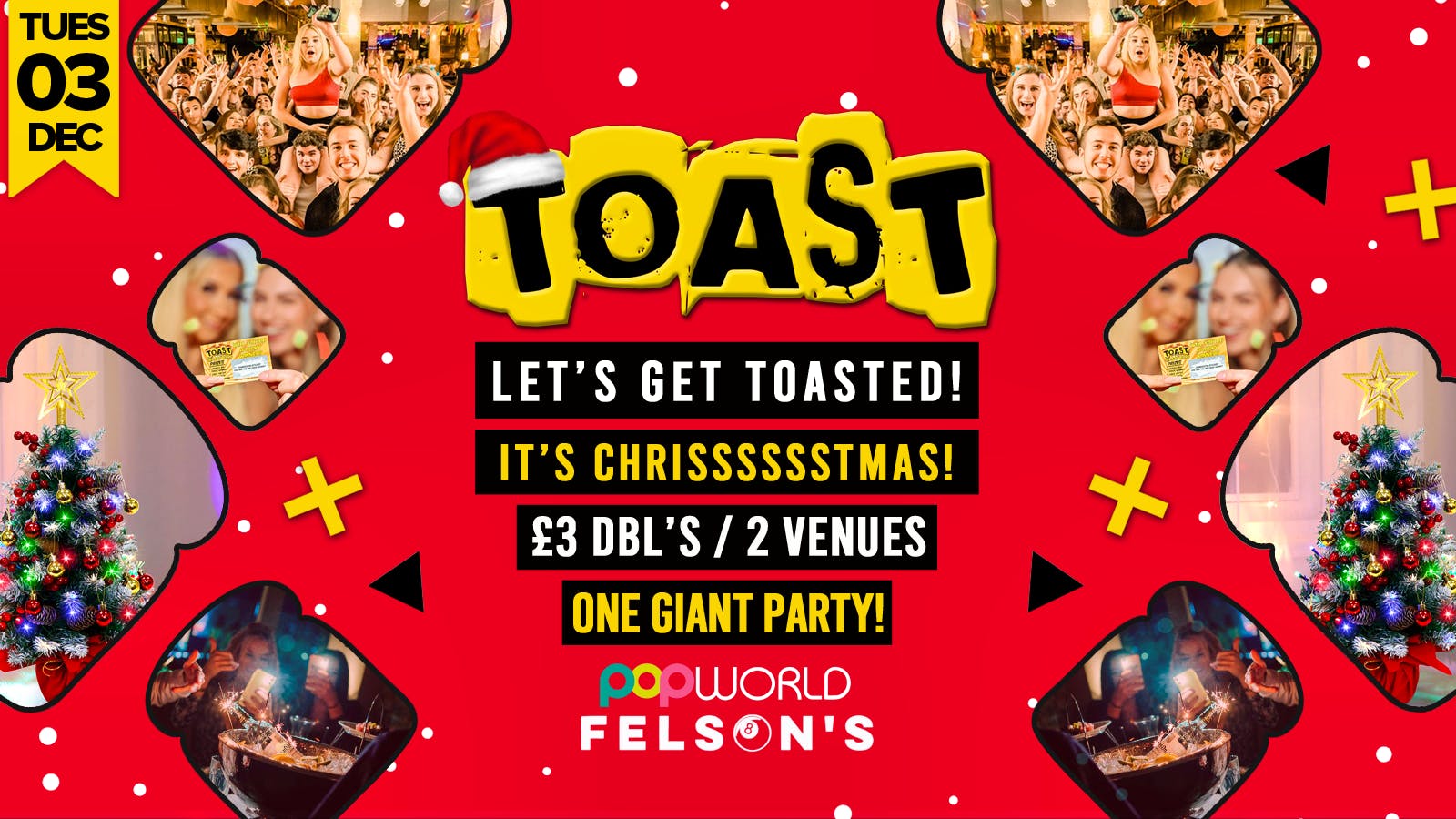 Toast • Spin To Win BIG Prizes • Popworld & Felsons