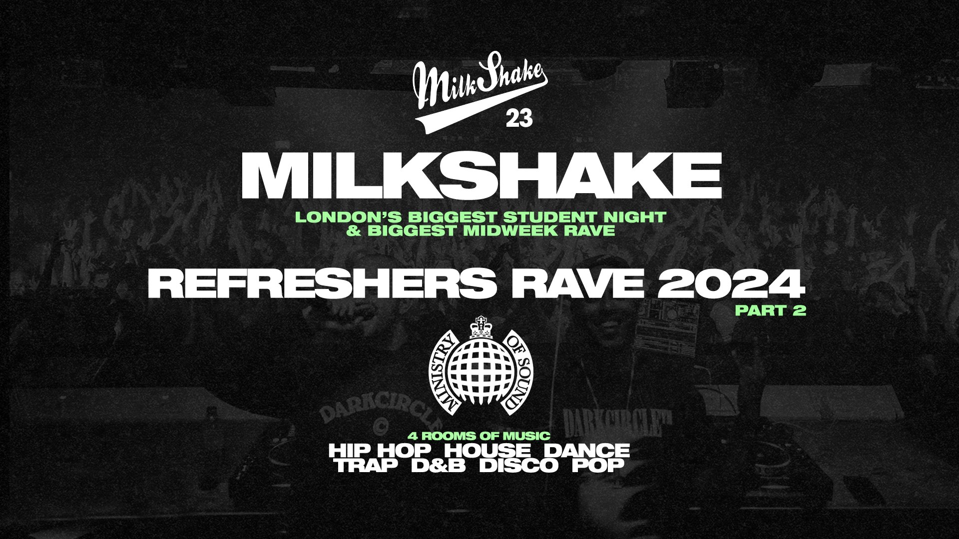 Ministry of Sound, Milkshake – Official 2025 Re-Freshers Rave  (Launch PART 2) 🌍