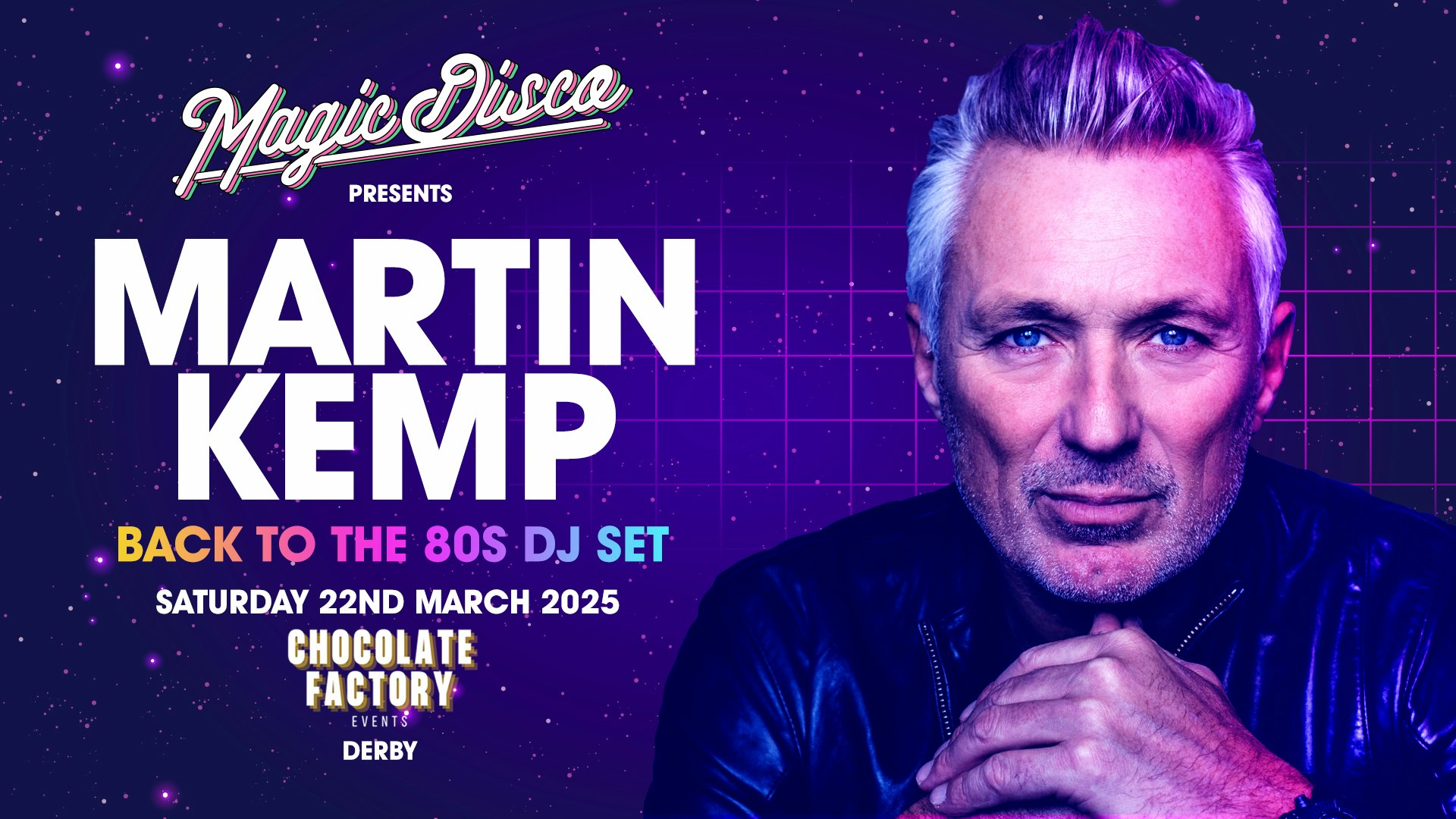 Martin Kemp Live DJ set – Back to the 80’s – Derby