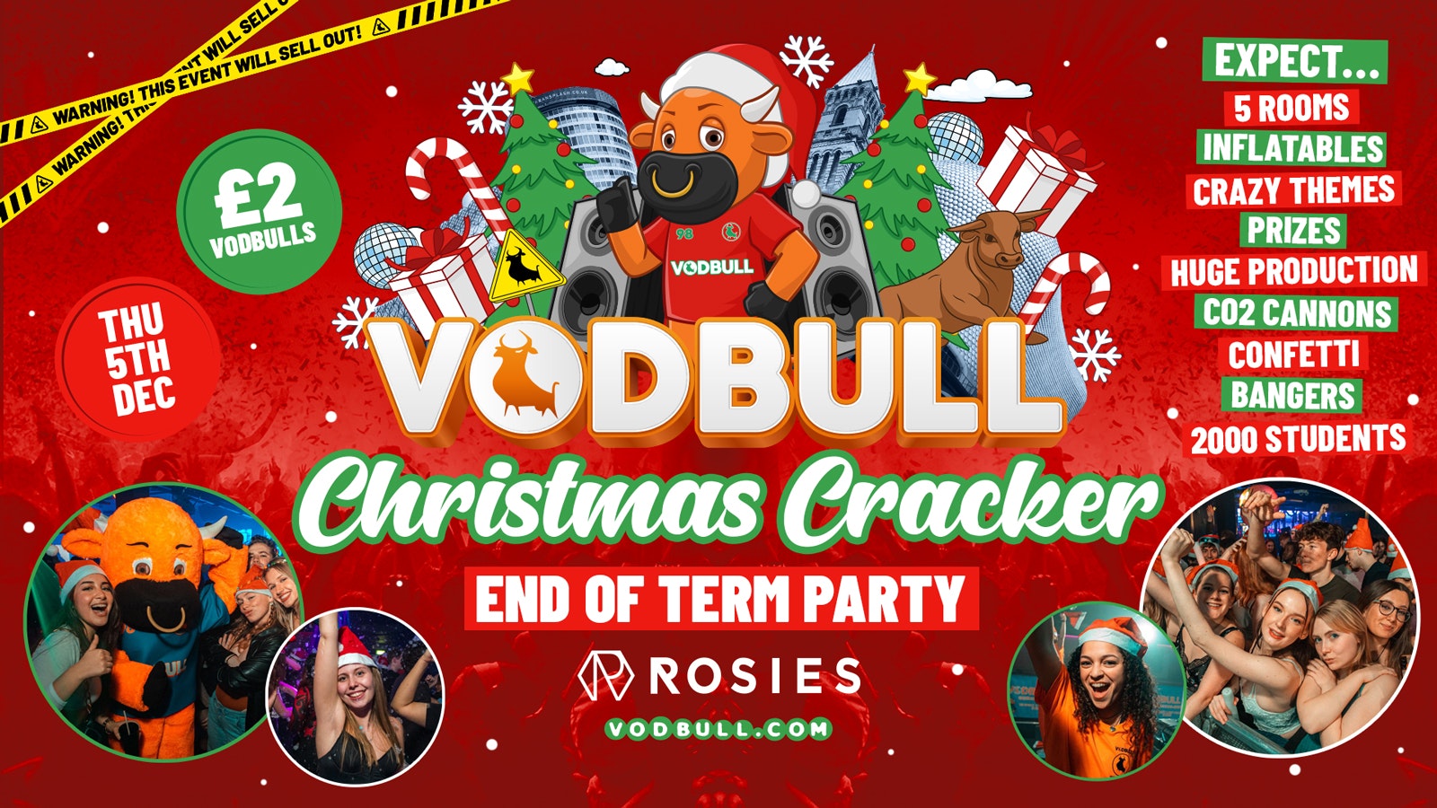 🧡 🎅 VODBULL CHRISTMAS CRACKER at ROSIES!! 🤶 05/12 [SELLING FAST]