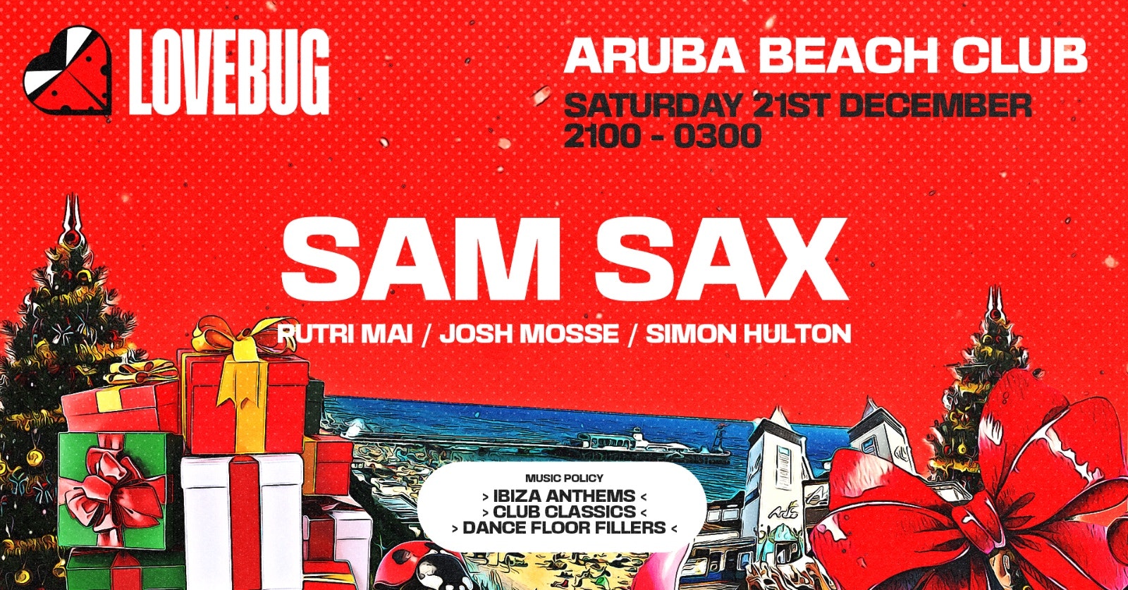 LoveBug Volume 4 with SAM SAX @ Aruba (Christmas Special)
