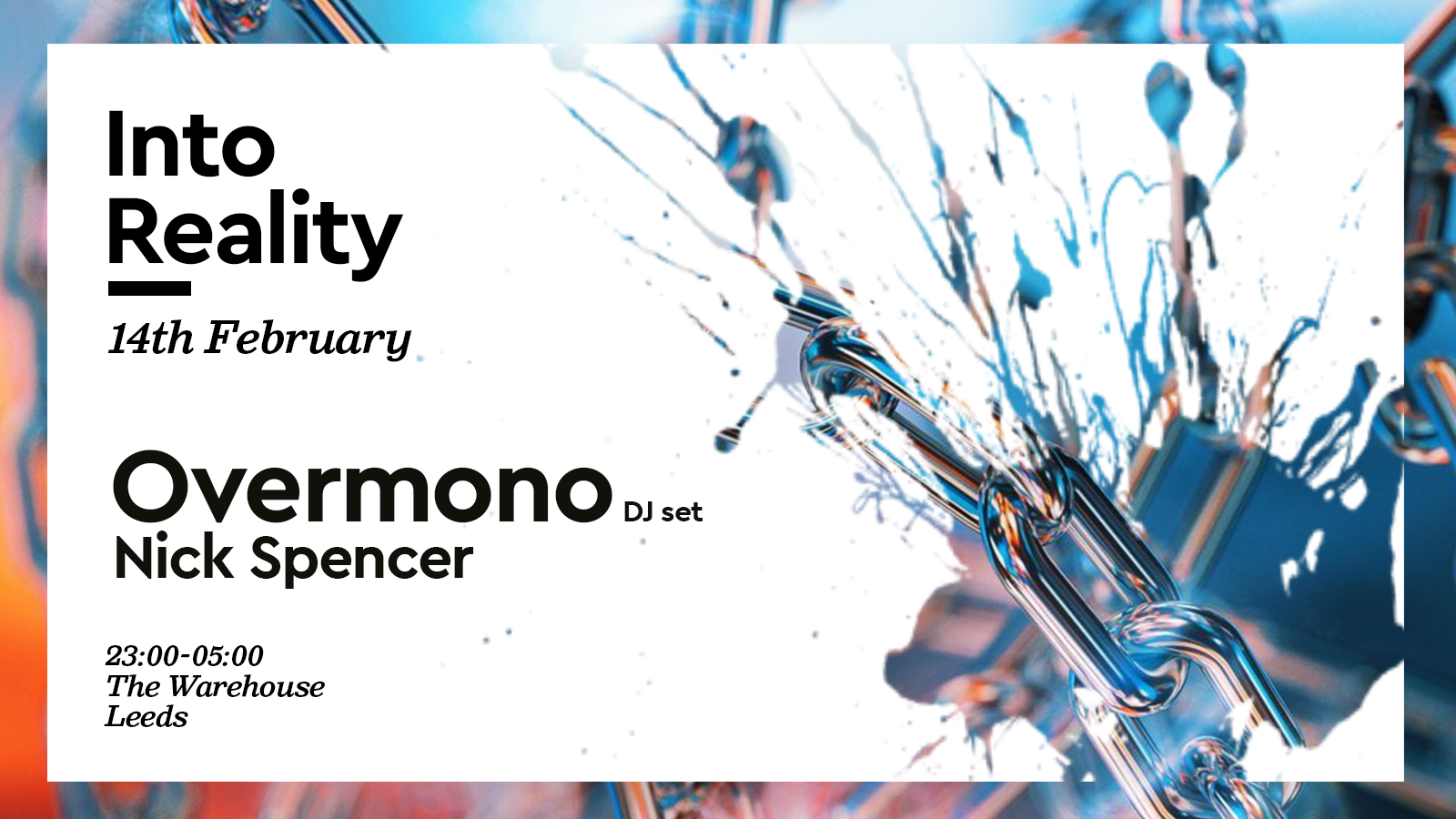 Into Reality: Overmono DJ – Final 100 tickets