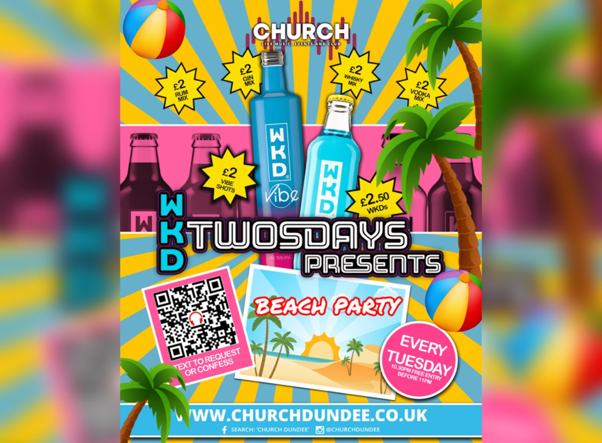 WKD TWOSDAYS Presents! Beach Party Club