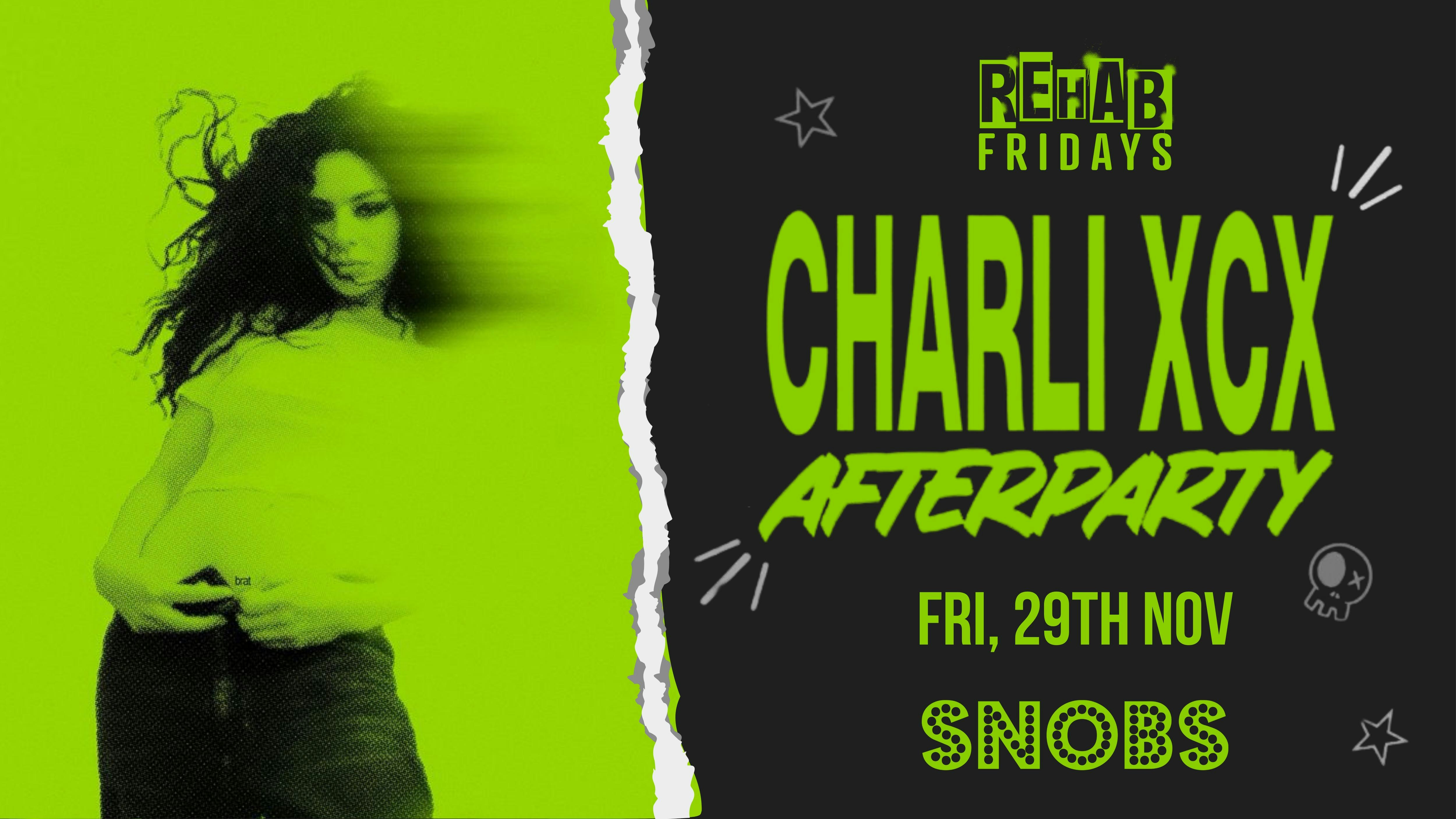 Rehab Friday [TONIGHT] feat. CHARLIE XCX AFTERPARTY!💥 29/11