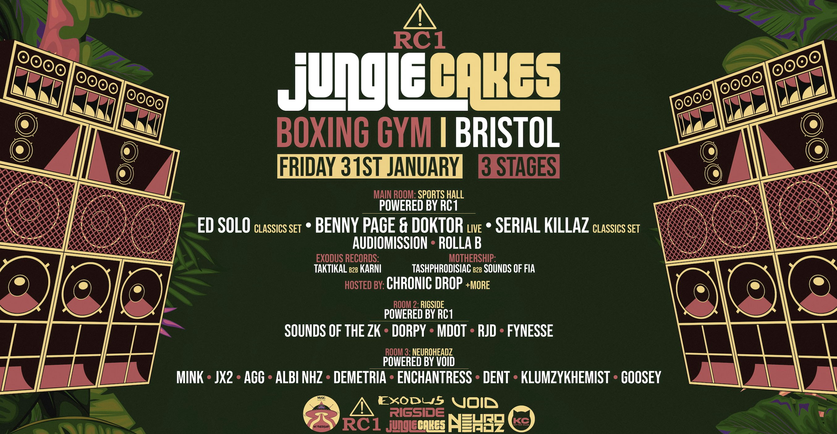 Jungle Cakes powered by RC1 Sound system